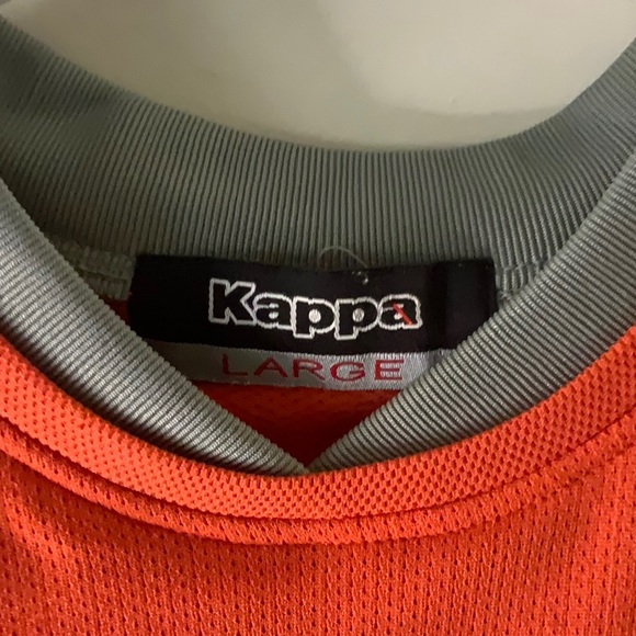 KAPPA Soccer-Tech Tank Top. Sz. Large. Orange/Gray Excellent Condition. - Picture 2 of 7